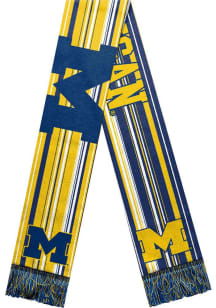 Michigan Wolverines Forever Collectibles Hyperstripe Big Logo Mens Scarf - Blue