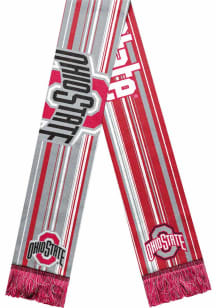 Ohio State Buckeyes Forever Collectibles Hyperstripe Big Logo Mens Scarf - Red