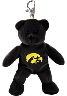 Black Iowa Hawkeyes 4 Inch Bear Keychain