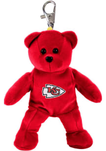 Kansas City Chiefs 4 Inch Bear Keychain - Red