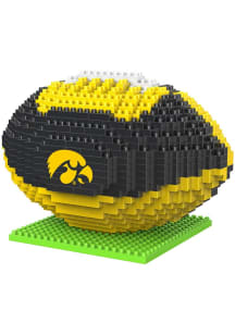 Forever Collectibles Black Iowa Hawkeyes 3D BRXLZ Football Puzzle