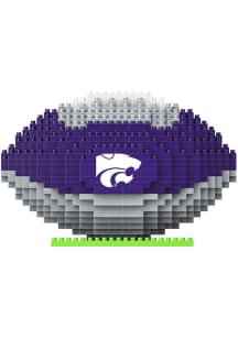 Forever Collectibles Purple K-State Wildcats 3D BRXLZ Football Puzzle