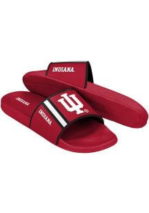 Stripe Molded Indiana Hoosiers Mens Slides - White