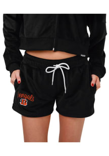 Forever Collectibles Cincinnati Bengals Womens Black Velour Shorts