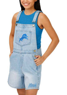 Forever Collectibles Detroit Lions Womens Blue Denim Shorts