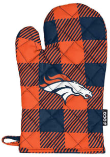 Denver Broncos Buffalo Plaid BBQ Grill Mitt