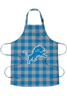 Detroit Lions Buffalo Plaid BBQ Apron