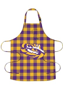 LSU Tigers Buffalo Plaid BBQ Apron