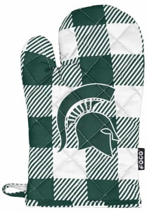 Green Michigan State Spartans Buffalo Plaid Grill Mitt