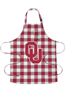 Oklahoma Sooners Buffalo Plaid BBQ Apron