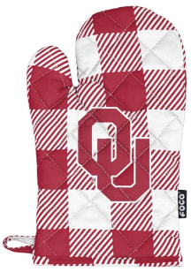 Oklahoma Sooners Buffalo Plaid BBQ Grill Mitt