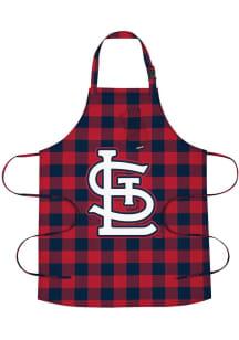 St Louis Cardinals Buffalo Plaid BBQ Apron