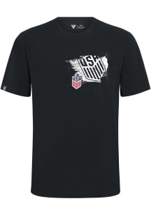 Levelwear USMNT Black Focal Blasted Short Sleeve T Shirt