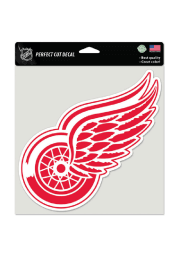 Detroit Red Wings 8x8 Auto Decal - Red