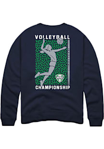 Summit Sportswear MAC Mens Navy Blue Volleyball Long Sleeve Crew Sweatshirt