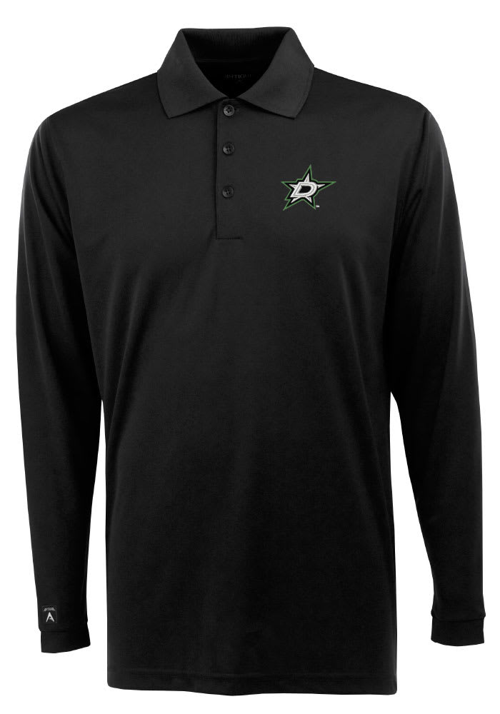 Men's Antigua Black/White Louisville Cardinals Big & Tall Structure Button- Up Long Sleeve Shirt