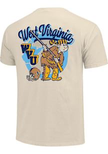 West Virginia Mountaineers Ivory Football 1965 Throwback Logo Short Sleeve T Shirt