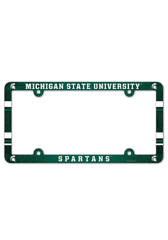 Michigan State Spartans Plastic Full Color License Frame