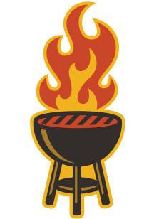 KC BBQ 3 inch - 4 inch in size Stickers