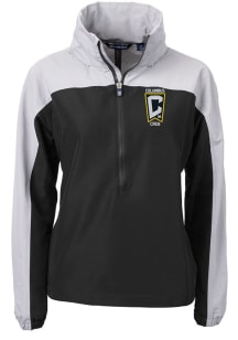 Cutter and Buck Columbus Crew Womens Black Charter Eco Long Sleeve Pullover