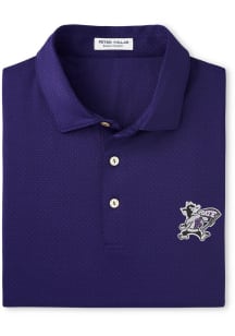 Mens Purple K-State Wildcats Tesseract Willie Short Sleeve Polo Shirt