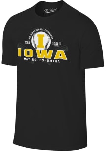 Iowa Hawkeyes 2025 Big Ten Baseball Short Sleeve T Shirt - Black