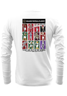 White 2025 College Football Playoff 12 Team Mascots Short Sleeve T Shirt