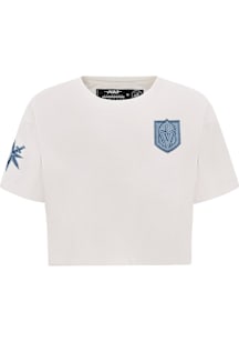 Pro Standard Vegas Golden Knights Womens White Varsity Blues Short Sleeve T-Shirt