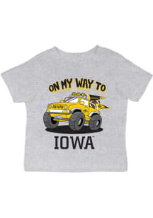 Infant Iowa Hawkeyes Grey Vive La Fete On My Way Short Sleeve T-Shirt