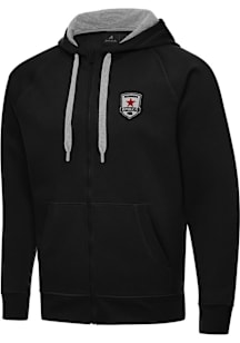 Antigua Sacramento Republic FC Mens Black Victory Long Sleeve Full Zip Jacket