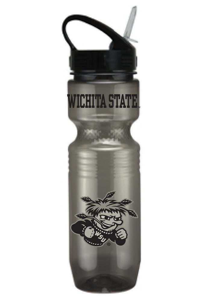 Wichita State Shockers Grey Plastic Water Bottle