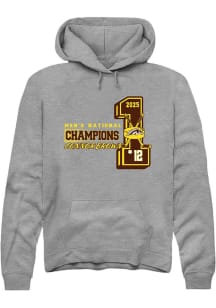 Connor Brown Rally Mens Grey Western Michigan Broncos NIL 2025 National Champions Player Hood