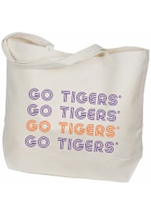 Clemson Tigers Orange Retro Canvas Tote
