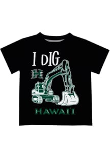 Hawaii Warriors Infant Excavator Short Sleeve T-Shirt Green