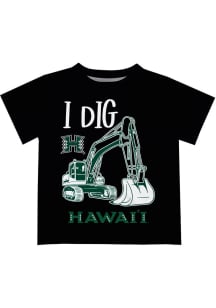 Hawaii Warriors Infant Excavator Short Sleeve T-Shirt Green