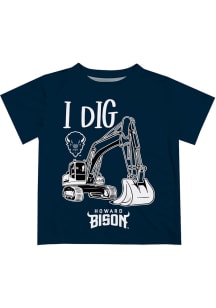 Howard Bison Infant Excavator Short Sleeve T-Shirt Blue