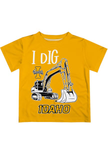 Idaho Vandals Infant Excavator Short Sleeve T-Shirt Gold