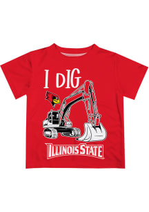 Illinois State Redbirds Infant Excavator Short Sleeve T-Shirt Red