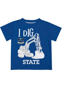 Indiana State Sycamores Infant Excavator Short Sleeve T-Shirt Blue