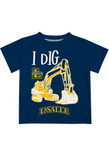 La Salle Explorers Infant Excavator Short Sleeve T-Shirt Blue
