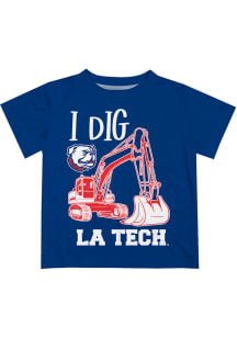 Louisiana Tech Bulldogs Infant Excavator Short Sleeve T-Shirt Blue