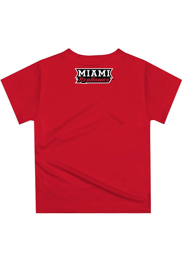 Vive La Fete Miami RedHawks Infant Excavator Short Sleeve T-Shirt Red