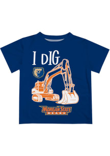 Morgan State Bears Infant Excavator Short Sleeve T-Shirt Blue