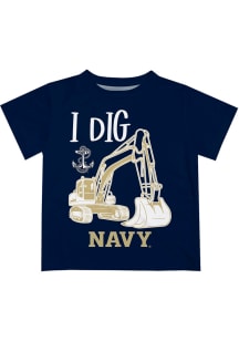 Navy Midshipmen Infant Excavator Short Sleeve T-Shirt Navy Blue