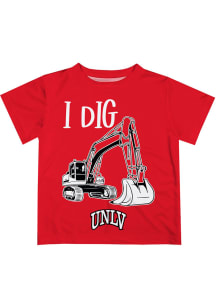 UNLV Runnin Rebels Infant Excavator Short Sleeve T-Shirt Red