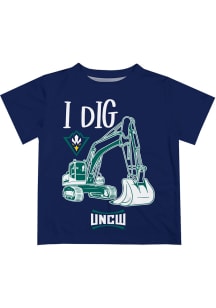 UNCW Seahawks Infant Excavator Short Sleeve T-Shirt Teal