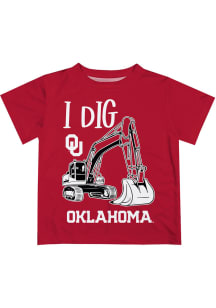 Oklahoma Sooners Infant Excavator Short Sleeve T-Shirt Red