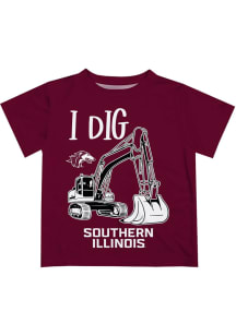 Southern Illinois Salukis Infant Excavator Short Sleeve T-Shirt Maroon