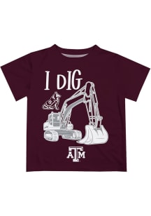 Texas A&amp;M Aggies Infant Excavator Short Sleeve T-Shirt Maroon
