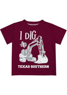 Texas Southern Tigers Infant Excavator Short Sleeve T-Shirt Maroon